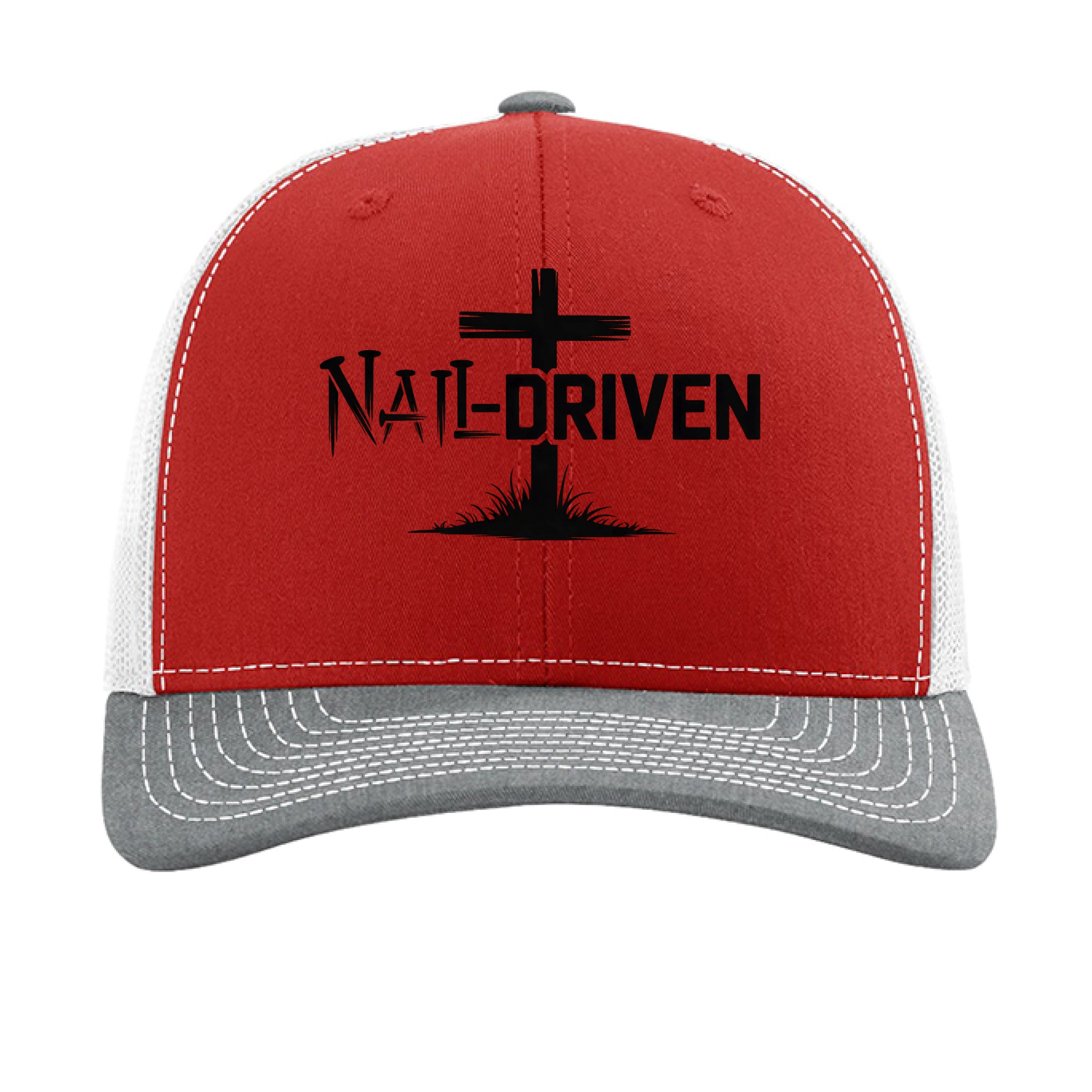 Red/ White/ Heather Grey - FRONT